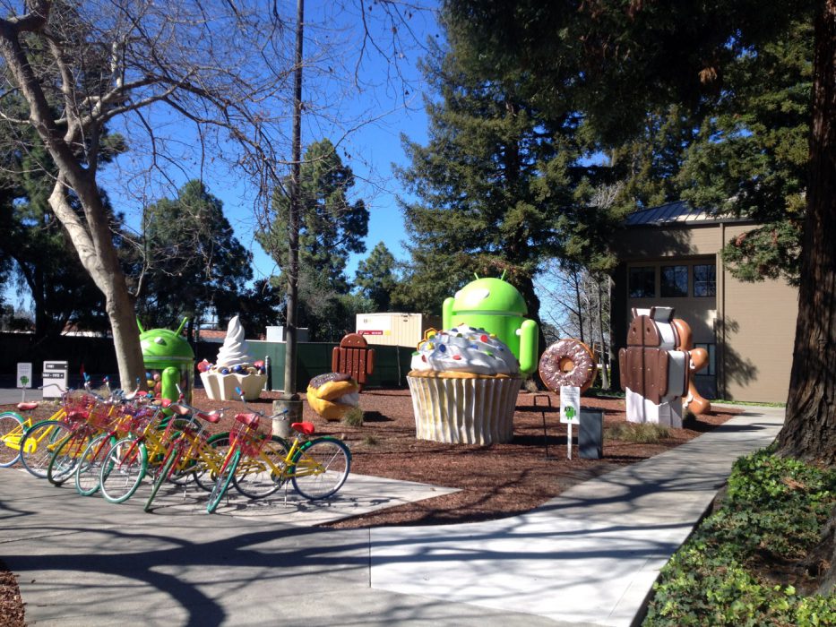 Google campus. It's a nice place... for suburbia.