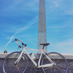 My Felt Fixie (set to Single Speed) in front of the Washington Monument